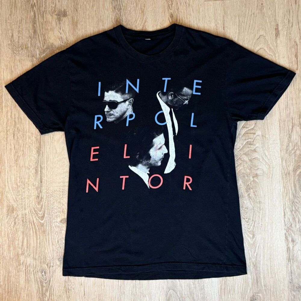 Interpol El Pintor North American Tour T-Shirt 2015 Black Small Band Tee